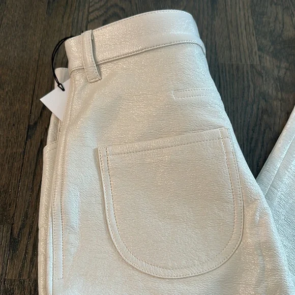 Courreges 5 pocket vinyl coated pants size 38 FR